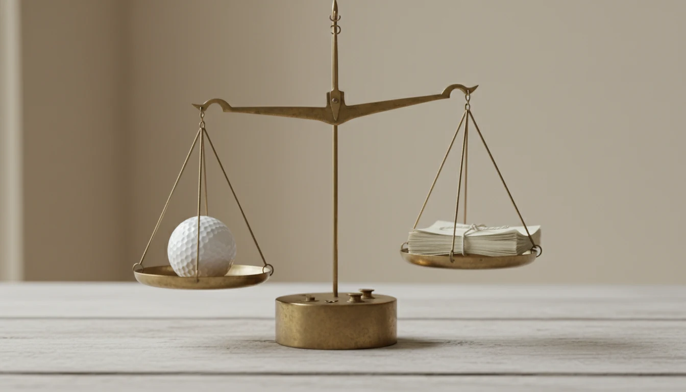 Waage symbolisiert Abwägung von Quoten und Wahrscheinlichkeiten